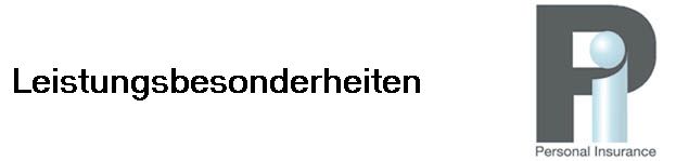 Leistungsbesonderheiten